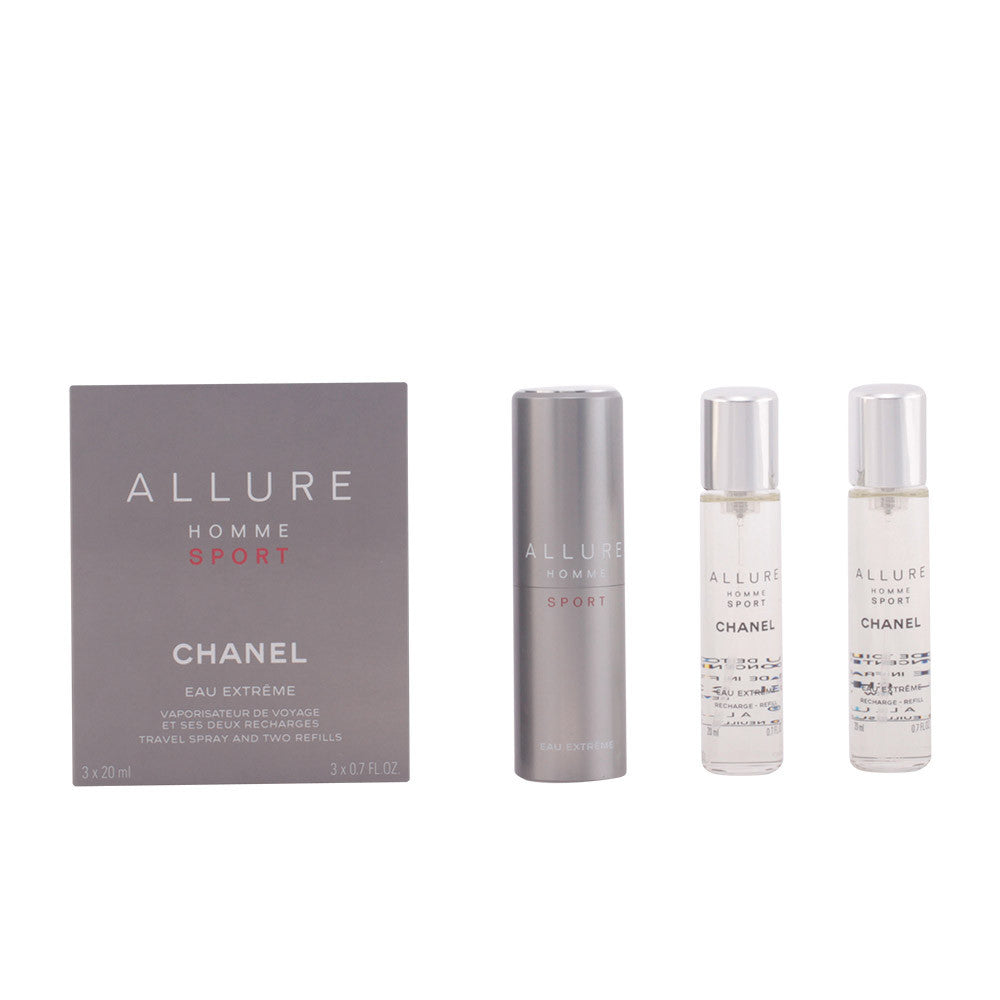 ALLURE HOMME SPORT eau extrême vaporizador refillable 3 x 20 ml