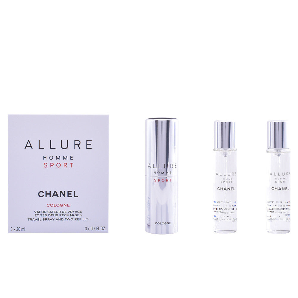 ALLURE HOMME SPORT COLOGNE vaporizador deux recharges 3 x 20 ml